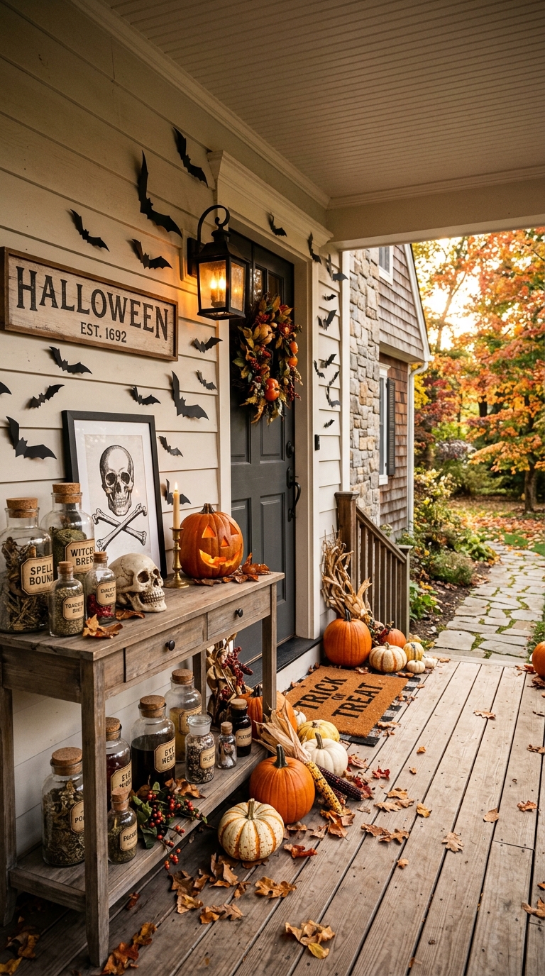 Spooky-Chic Halloween Entryway Decor Anyone Can DIY on a Budget