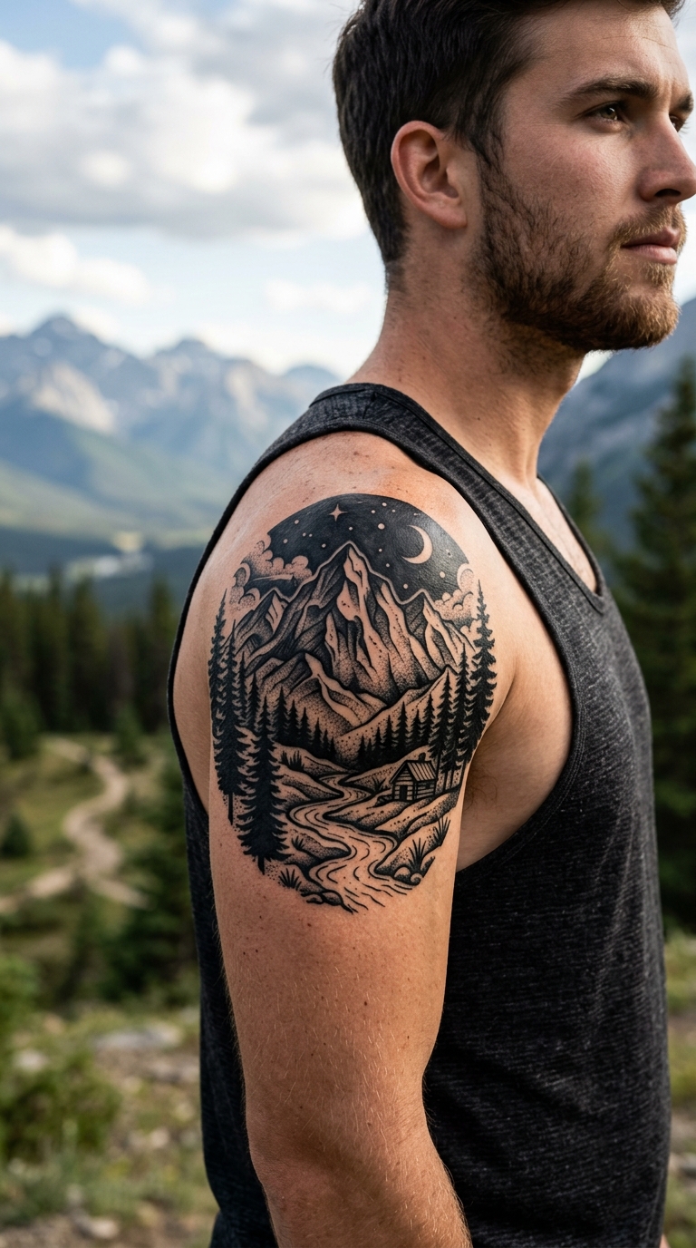 Mountain Tattoo Ideas 30+ Designs, Meanings & Placement Tips