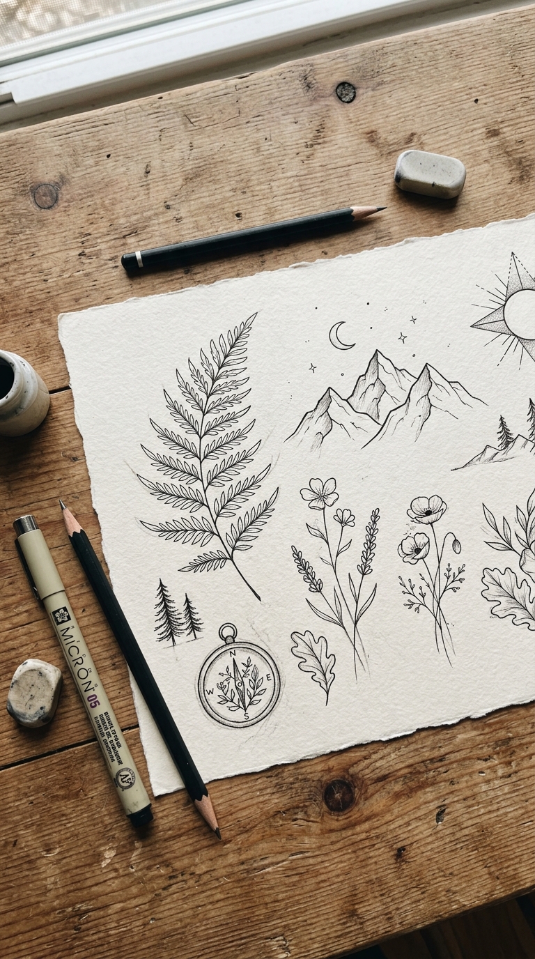 Nature Tattoos The Earthy, Minimalist Trend Taking Over Pinterest in 2026