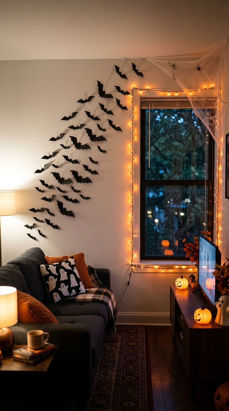 12 Halloween Decor Ideas for a Small Apartment (Spooky, Cheap & Renter-Safe)