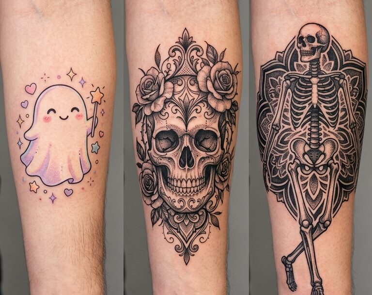 Halloween Tattoo Ideas 40+ Spooky, Cute & Gothic Designs