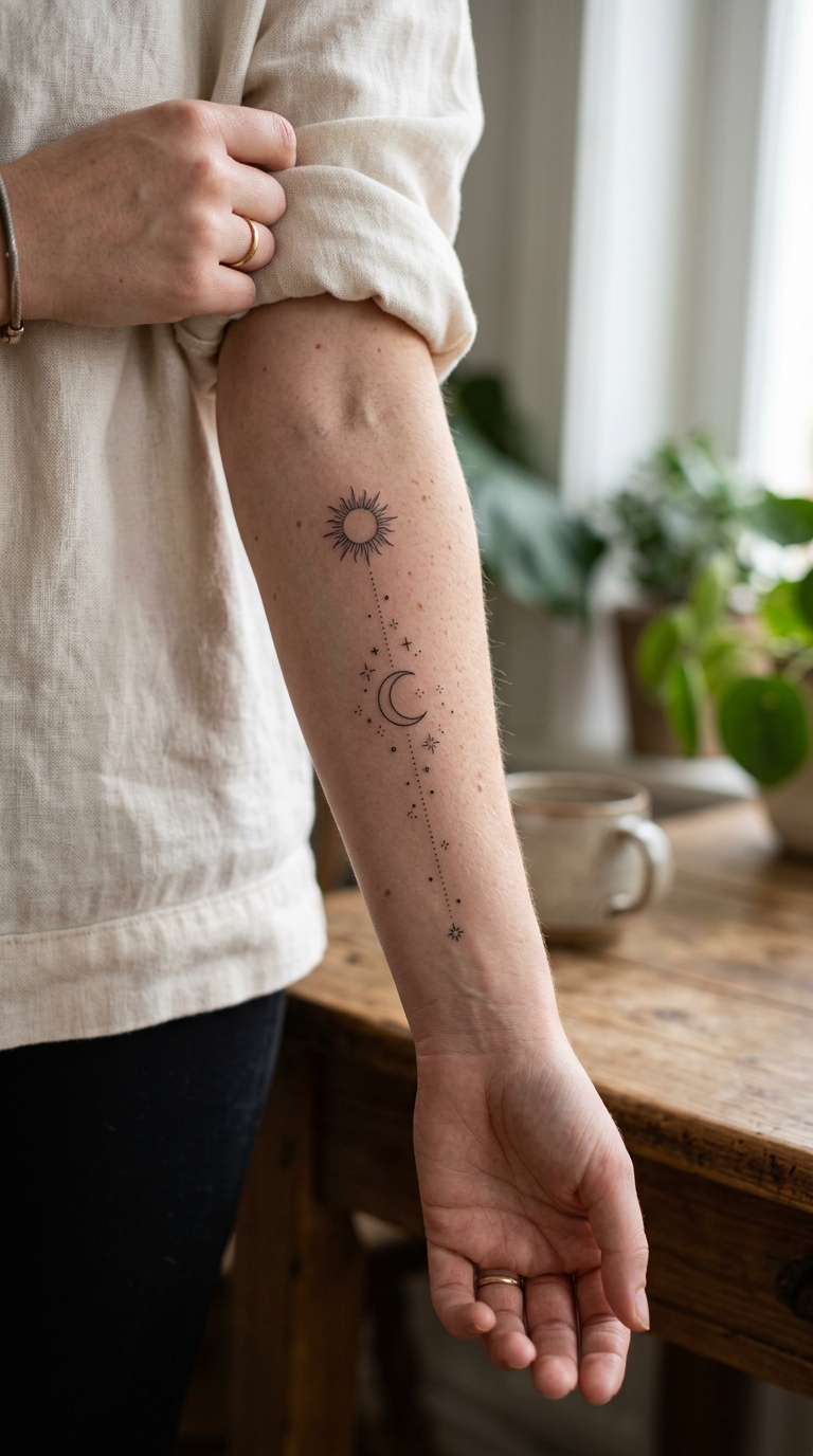 Sun and Moon Tattoos Meanings, Designs, Placements & Ideas for 2026