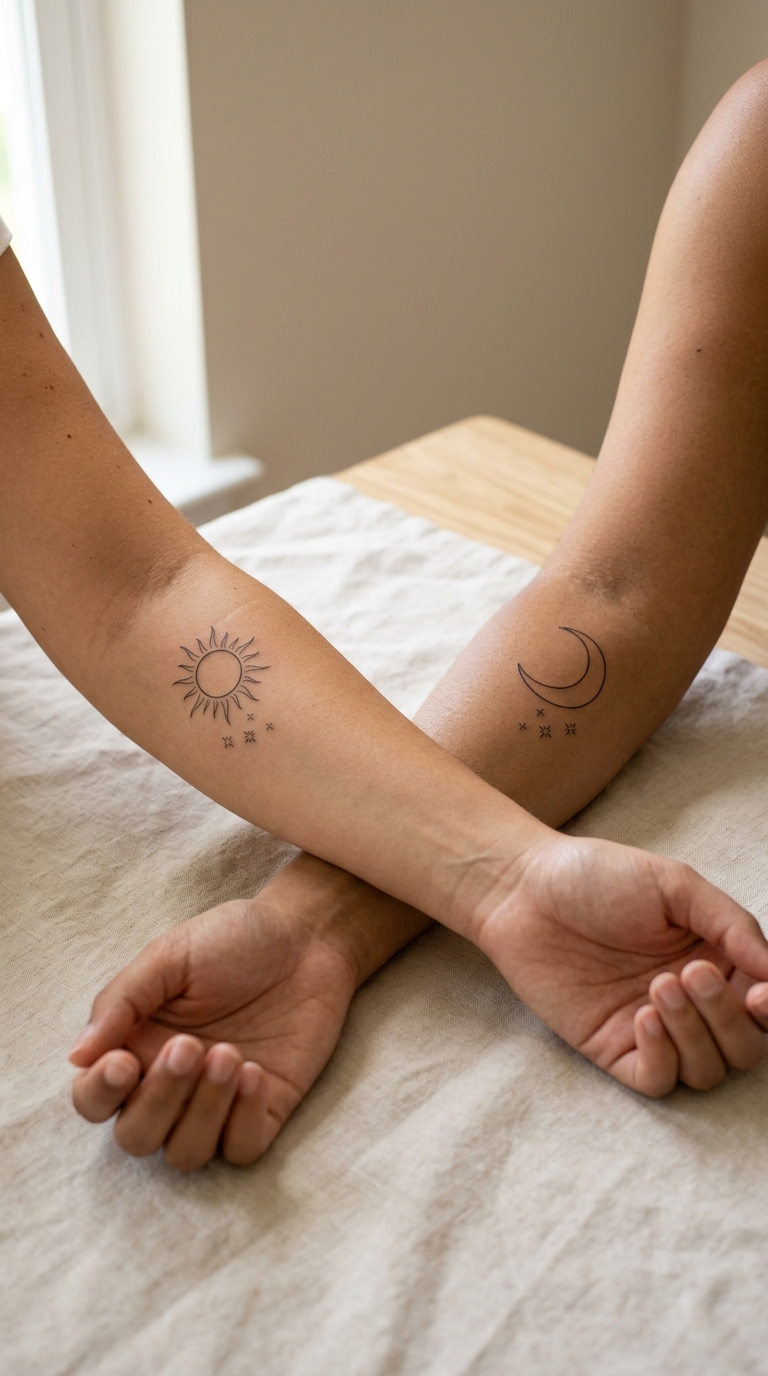Sun and Moon Tattoos Meanings, Designs, Placements & Ideas for 2026