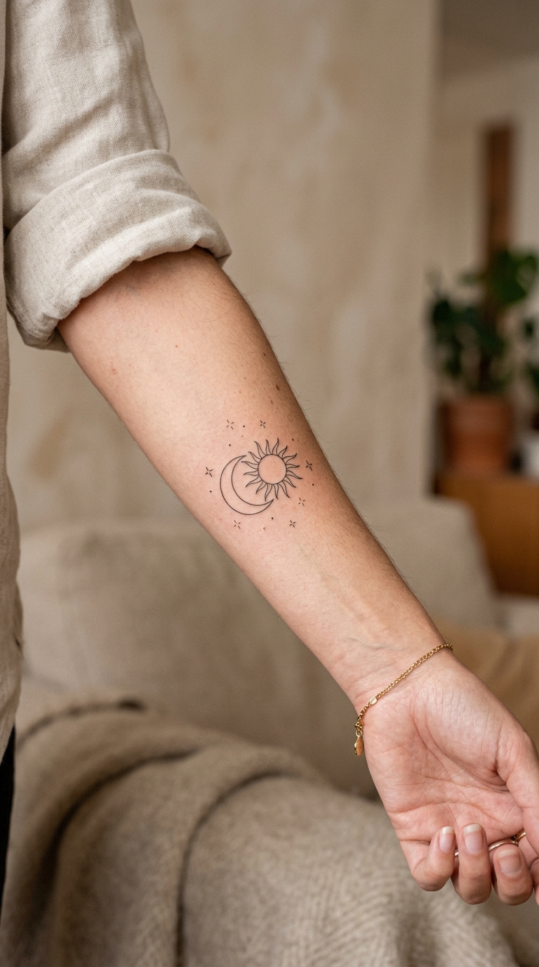 Sun and Moon Tattoos Meanings, Designs, Placements & Ideas for 2026